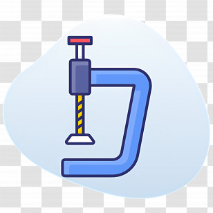 Clamp - Blue Clamp Tool Transparent PNG