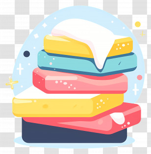 Soap - Colorful Cleaning Sponges Transparent PNG