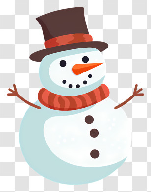 Snowman - Cartoon Snowman Winter Holiday Illustration Transparent PNG