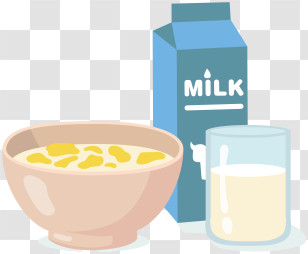 Cereal - Cereal With Milk Transparent PNG
