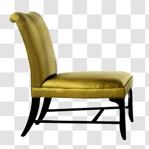 Sofa - Yellow Upholstered Chair Design Transparent PNG