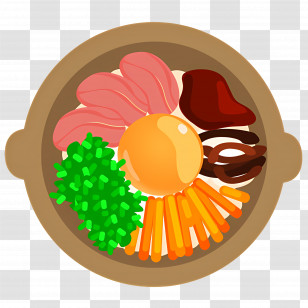 International Food - Bowl Of Colorful Ingredients For A Meal Transparent PNG