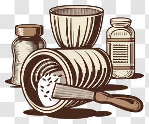 Coffee Grinder - Vintage Kitchen Utensils And Spices Transparent PNG