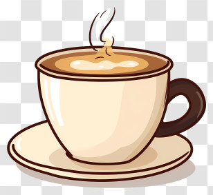 Coffee - Steaming Coffee Cup Illustration Transparent PNG