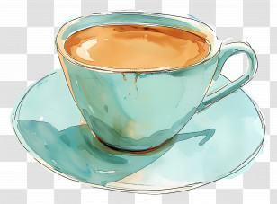 Cup Of Coffee - Watercolor Style Cup Of Tea Transparent PNG