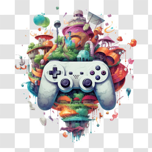 Video Game - Fantasy Game Controller Digital Art Transparent PNG