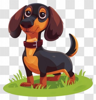 Animated Dog - Cartoon Dachshund Illustration Transparent PNG