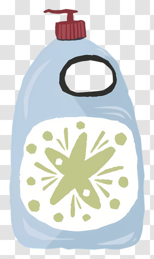 Blue Plastic Bottle - Detergent Bottle Illustration Transparent PNG