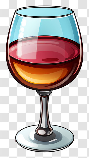 Wine Glass - Red Wine Glass Illustration Transparent PNG