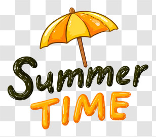 Minimalist Summer Word Logo - Summer TIME Transparent PNG