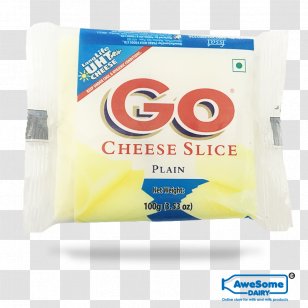 Goat Cheese Milk Processed Cream - Cheddar - Slice Transparent PNG