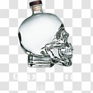 Crystal Head Vodka Distilled Beverage Wine Beer - Glass Bottle Transparent PNG