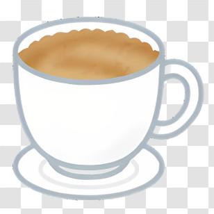 Coffee - White Coffee Cup With Hot Drink Transparent PNG
