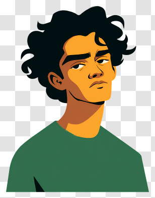 Van Gogh - Stylized Male Character Portrait Transparent PNG