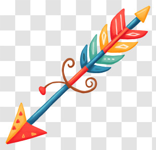 Fancy Arrow - Colorful Decorative Arrow Transparent PNG
