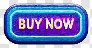 Buy Now - Blue Neon Buy Now Button Transparent PNG