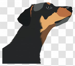 Dog Profile - Dog Profile Illustration Transparent PNG