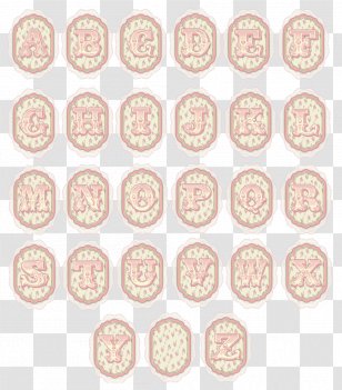 Hobby Letter Font - Shabby Chic Transparent PNG