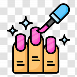 Nail Salons - Nail Polish Application Transparent PNG
