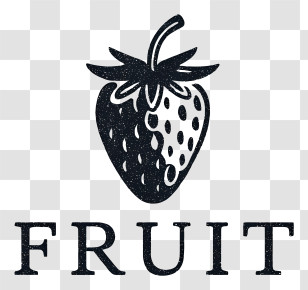 Strawberry Logo - Vintage Strawberry Fruit Icon Transparent PNG