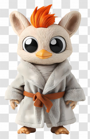 Bathrobe - Cute Character In Bathrobe Transparent PNG