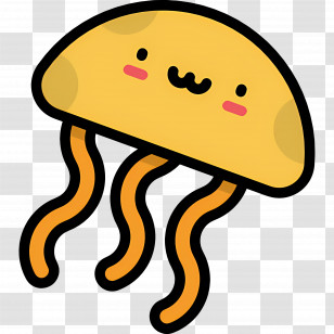 Jellyfish - Cute Jellyfish Illustration Transparent PNG