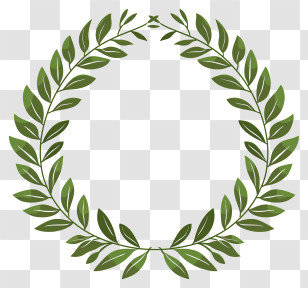 Laurel Wreath - Green Laurel Wreath For Victory Symbol Transparent PNG