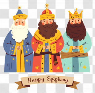 Happy Epiphany - Three Wise Men For Epiphany Transparent PNG