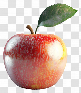 Apple - Realistic Shiny Red Apple Illustration Transparent PNG