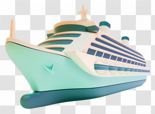 Cruise Ship Side View - Luxury Cruise Ship Illustration Transparent PNG