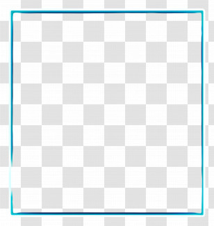 Neon Blue Frame - Blue Outlined Square Frame Transparent PNG