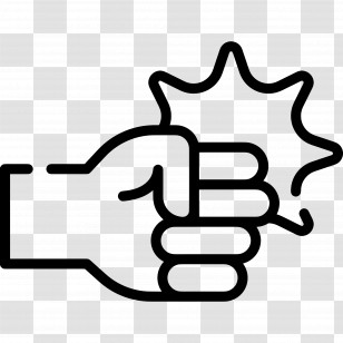 Fist Hand - Punching Fist Symbol Transparent PNG