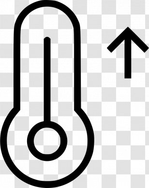 Thermometer Line - User Interface - Art Symbol Transparent PNG