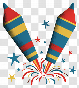 Fireworks - Colorful Fireworks Display Transparent PNG