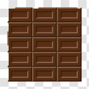 Chocolate Bar - Classic Chocolate Bar With Smooth Texture Transparent PNG