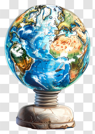 Earth Hour - Globe Lamp Illustration Transparent PNG