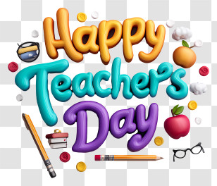 Happy Teachers Day - Happy Teacher's Day Greeting Transparent PNG
