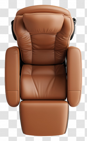 Top View Furniture - Luxury Leather Recliner Chair Transparent PNG