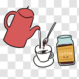 Icon - Coffee Making Process With Instant Coffee Transparent PNG