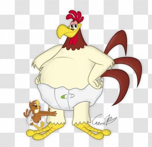 Foghorn Leghorn Henery Hawk Chicken Daffy Duck Chickenhawk - Bird Transparent PNG