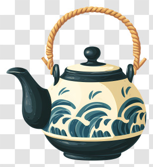 Japanese Teapot - Decorative Ceramic Teapot With Handle Transparent PNG