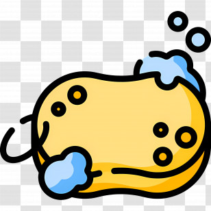 Soap Bubbles - Sponge With Bubbles For Cleaning Transparent PNG