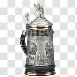 Beer Stein Lion - Tableware Transparent PNG
