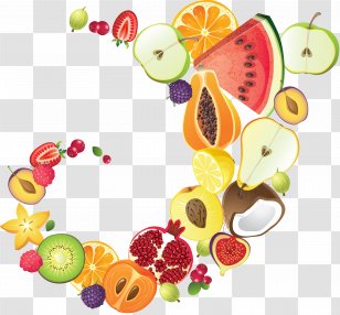 Fruit Vegetable Food - Mix Fruits Transparent PNG