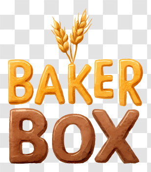 Baker Box Logo - Baker Box Golden Logo Transparent PNG