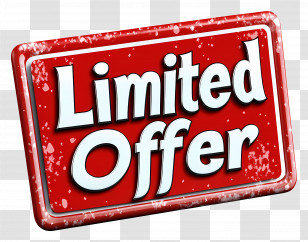 Limited Offer - Red Limited Offer Promotion Stamp Transparent PNG