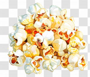 Popcorn - Delicious Popcorn Snack Transparent PNG