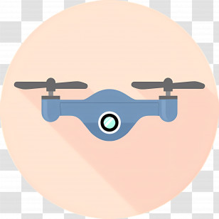 Flying Drone Illustration - Flying Drone Design In Flat Style Transparent PNG