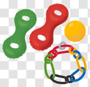 Sport Elements - Colorful Dog Toys For Playtime Transparent PNG