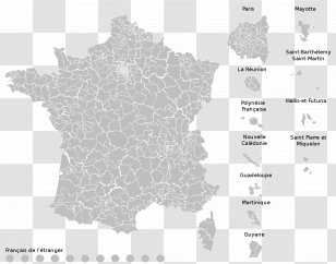 France French Regional Elections, 2015 Electoral District Presidential Election, 2017 Map - Area Transparent PNG